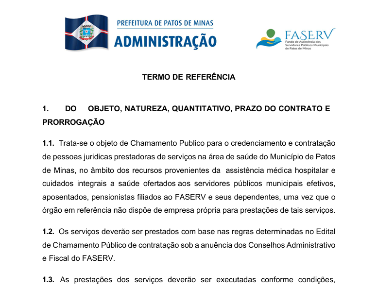 Termo de Referência