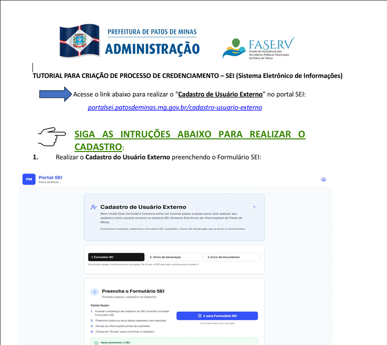 Tutorial Processo Sei