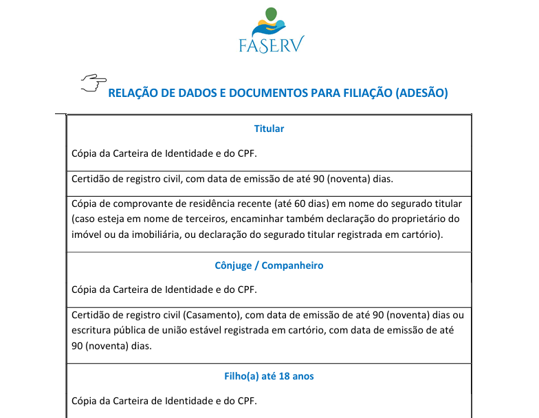 Formulário de Adesão
