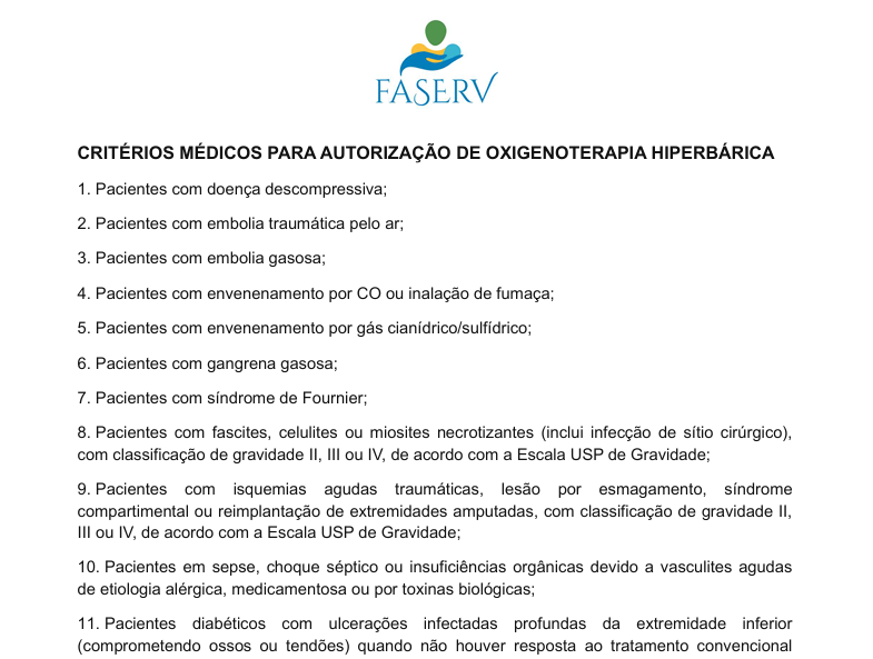 Protocolo de Hiberbárica
