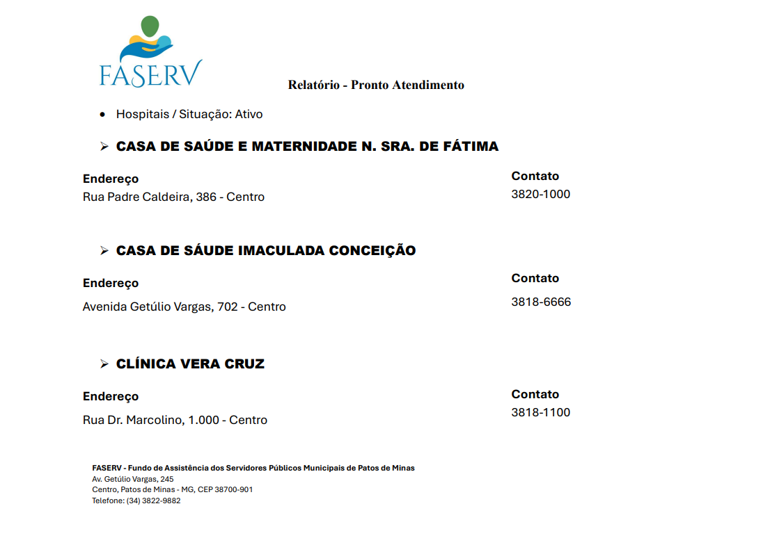 Pronto Atendimento